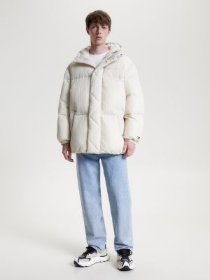 Tommy jeans oversized shop tube quilted coat