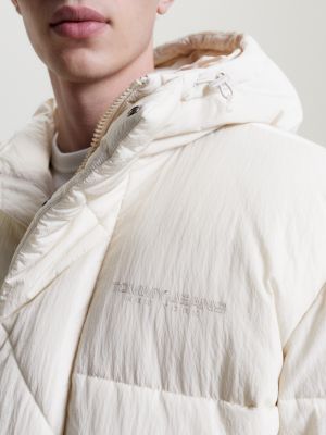 Cream puffer jacket clearance men