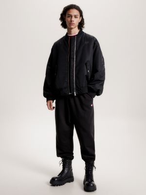 Black bomber shop jacket oversized