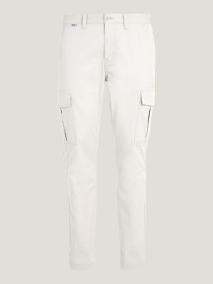 beige austin slim fit cargobroek voor heren - tommy jeans