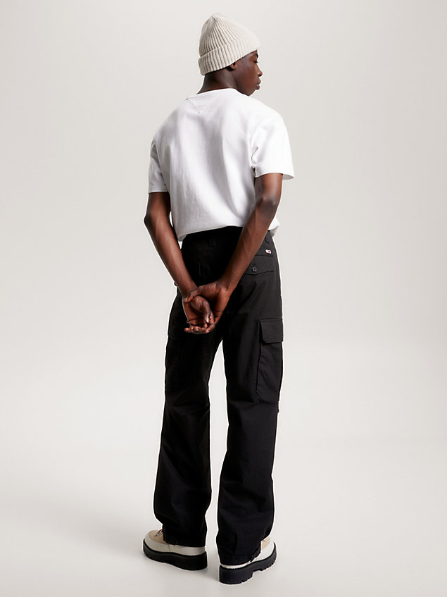 pantalon cargo baggy aiden black pour hommes tommy jeans