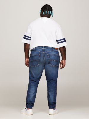 Men plus size skinny hot sale jeans