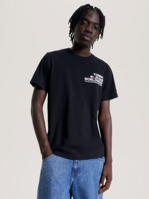 Grey tommy jeans t on sale shirt