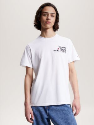 White tommy hot sale jeans shirt