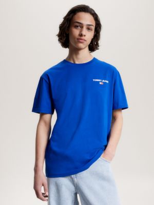 Tommy Logo Hilfiger | Blue Classic Fit T-Shirt Back |