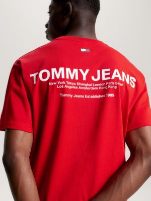 Back Logo Classic Tommy | | Red T-Shirt Hilfiger Fit