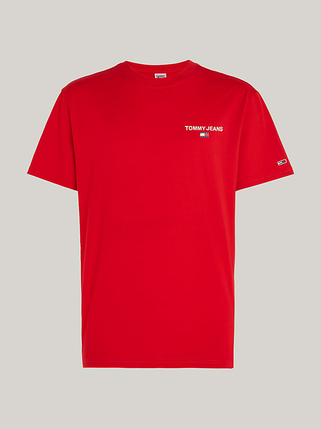 Back Logo Classic Fit T-Shirt | Red | Tommy Hilfiger