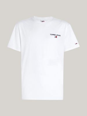 Tommy | Fit | White Classic Hilfiger Logo T-Shirt Back