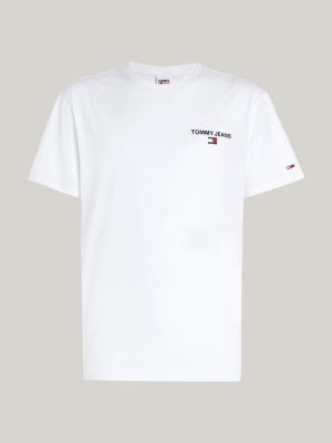 | Classic Fit Back Tommy Hilfiger White T-Shirt | Logo