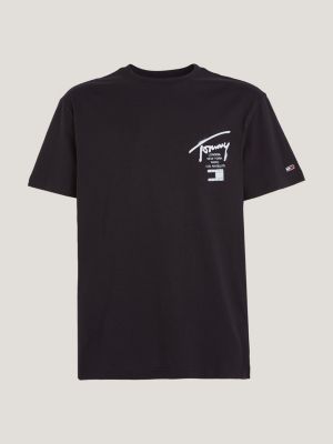 Back Logo Classic Fit T-Shirt | Black | Tommy Hilfiger