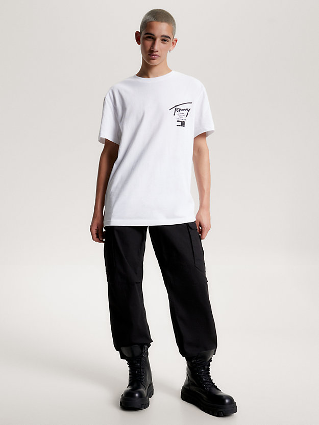 Back Logo Classic Fit T-Shirt | White | Tommy Hilfiger