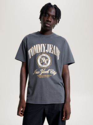 Varsity Logo Relaxed Fit T-Shirt | Black | Tommy Hilfiger