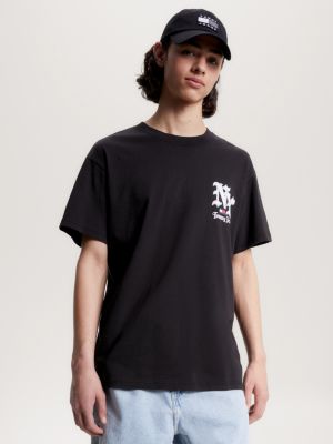 New York Logo Classic Fit T-Shirt | Black | Tommy Hilfiger | T-Shirts