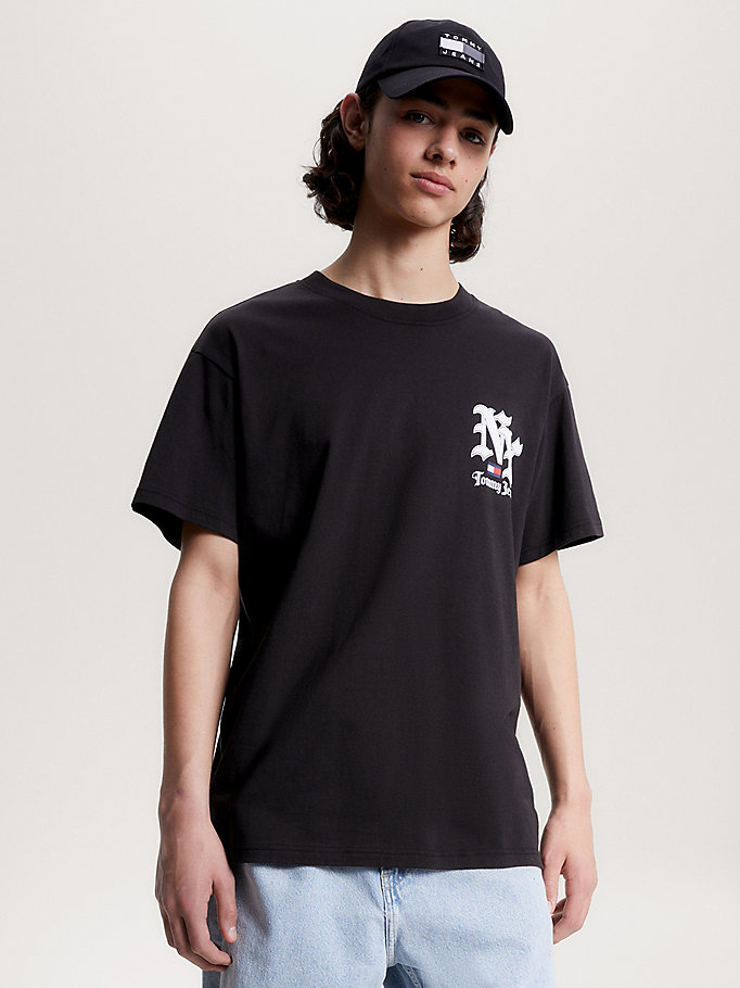 New York Logo Classic Fit T-Shirt | Black | Tommy Hilfiger