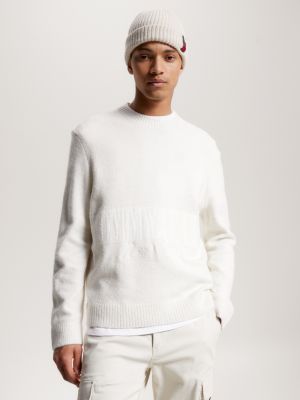 Mens white hotsell tommy hilfiger jumper