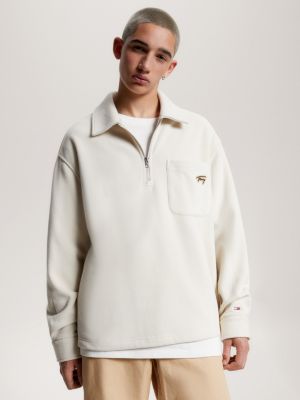 Half Zip Polo Sweatshirt