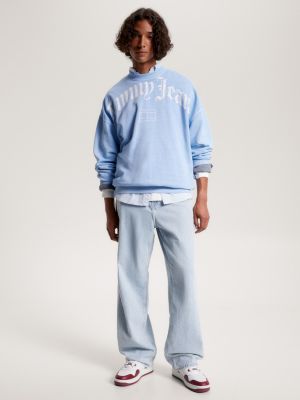 Logo Relaxed Fit Sweatshirt | Blue | Tommy Hilfiger