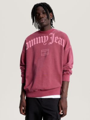 Red tommy clearance sweatshirt