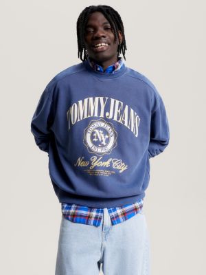 Tommy jeans store collegiate sweatshirt navy