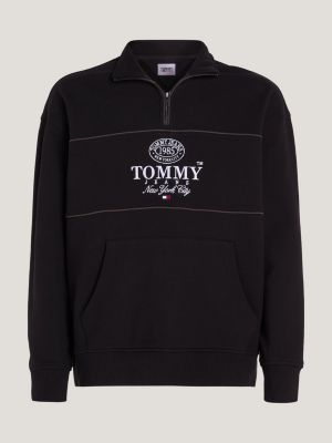 Tommy jeans logo hot sale half zip anorak jacket