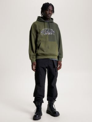 Varsity Two-Tone Relaxed Fit Hoody | Green | Tommy Hilfiger