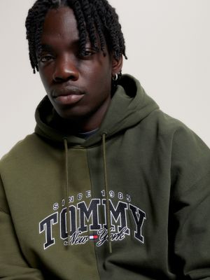 Varsity Two-Tone Relaxed Fit Hoody | Green | Tommy Hilfiger