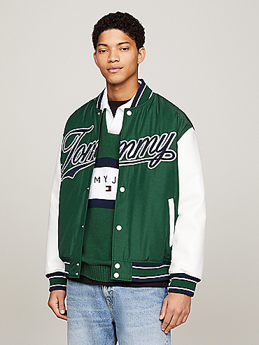 Essential Relaxed Padded Bomber Jacket | Green | Tommy Hilfiger