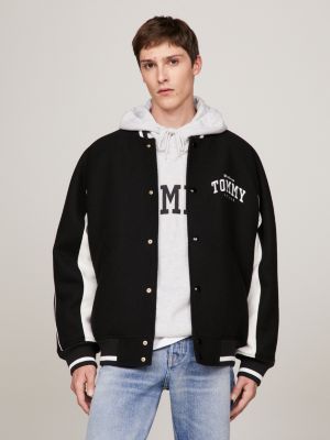 Varsity Logo Bomber Jacket Black Tommy Hilfiger