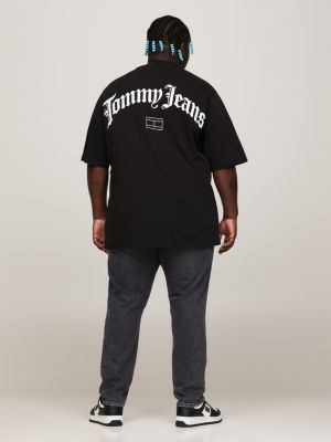 black plus logo relaxed fit t-shirt for men tommy jeans