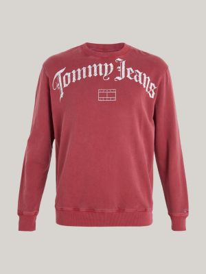 Red tommy deals jeans sweatshirt