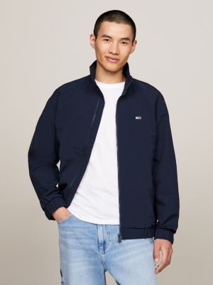 Essential Zip-Thru Relaxed Windbreaker Jacket | Blue | Tommy Hilfiger