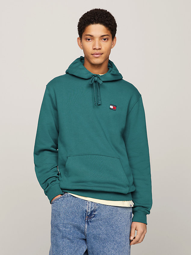 blue badge terry regular fit hoody for men tommy jeans