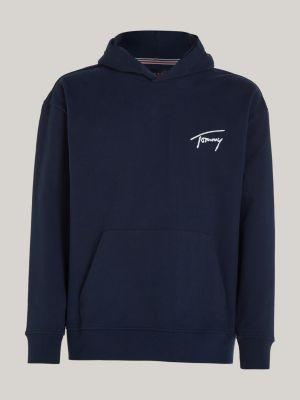 Signature Logo Relaxed Hoody Blue Tommy Hilfiger