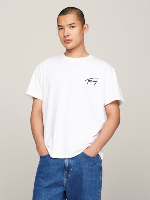 Signature Logo Embroidery T-Shirt, White