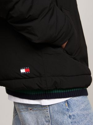 Oversized Padded Chicago Windbreaker | Black | Tommy Hilfiger