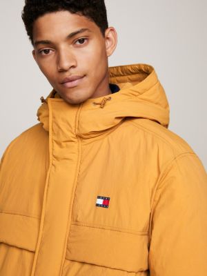 Chaqueta de plumas sin cierres con capucha en amarillo de Tommy Hilfiger de  hombre de color Amarillo