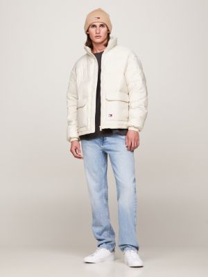 Beige puffer clearance jacket mens