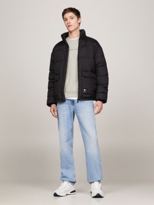 Tommy jeans black puffer on sale jacket