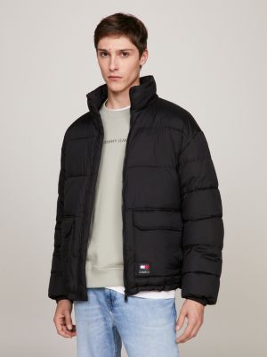 Tommy jeans hoodless puffer on sale jacket