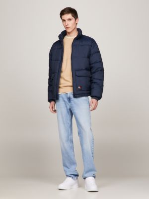 Tommy jeans logo puffer 2024 jacket