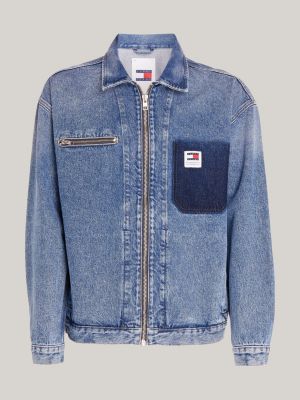 Oversized denim outlet jacket tommy hilfiger