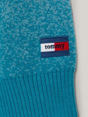 blue dual gender oversized ombré jumper for men tommy jeans