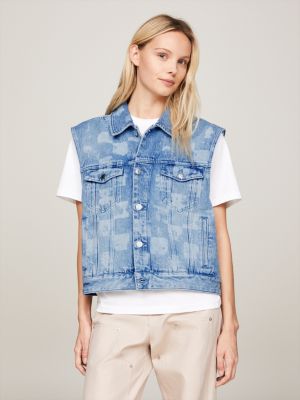 Jeans sleeveless outlet jacket