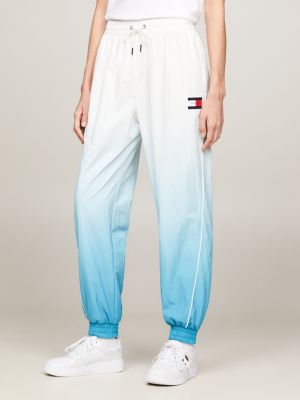 blue genderneutrale relaxed fit trainingsjacke für herren - tommy jeans