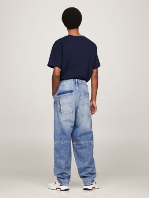 Mens baggy hot sale tapered jeans