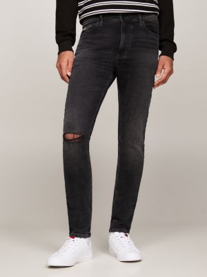 Black skinny deals jeans with holes