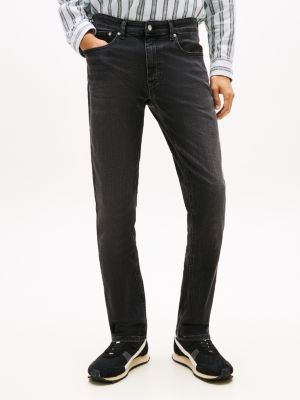 denim scanton slim schwarze jeans für herren - tommy jeans