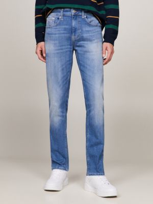 denim austin tapered slim jeans mit fade-effekt für herren - tommy jeans