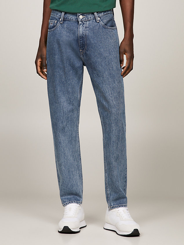 jeans dad regular fit affusolati denim da uomini tommy jeans