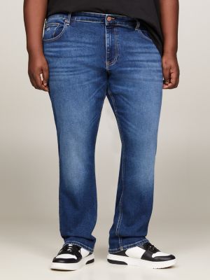 Faded Blue Denim 3d Slim Tapered Jeans – 8&9 Clothing Co.